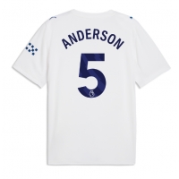 Camisa de Futebol Manchester City Elliot Anderson #5 Equipamento Alternativo 2026-27 Manga Curta